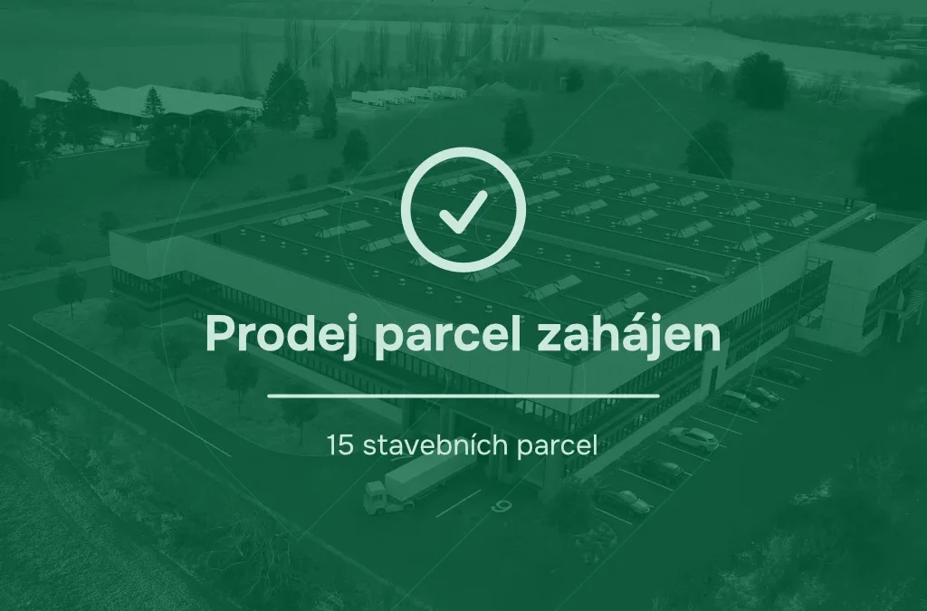 Business park Staré Město je rozdělen na 15 stavebních parcel  – prodej parcel zahájen!